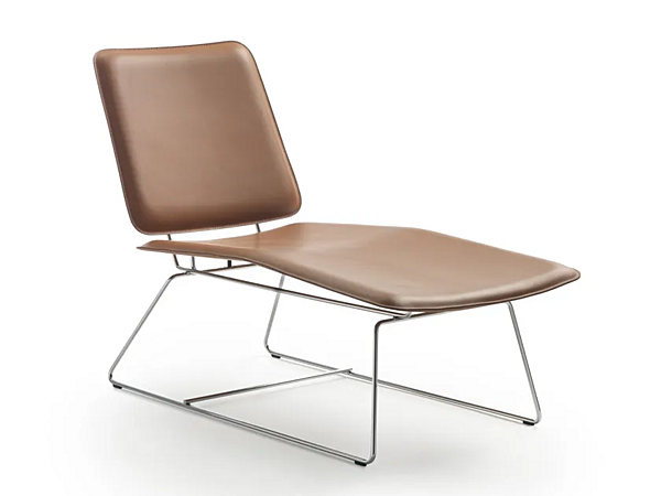 Chaise longue aus gegerbtem Leder FLEXFORM Echoes S H Fabrik FLEXFORM aus Italien. Foto №1