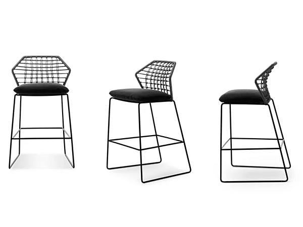 Gartenhocker aus hochwertigem Stoff SABA New York Soleil Fabrik SABA aus Italien. Foto №4