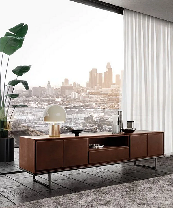 Leder Sideboard mit Türen Slick i 4 Mariani Fabrik i 4 Mariani aus Italien. Foto №3