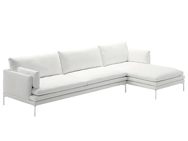 Ledersofa mit weicher Rückenlehne ZANOTTA William 1330 Fabrik ZANOTTA aus Italien. Foto №14