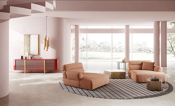 Ecksofa aus Stoff mit weicher Rückenlehne CASAMILANO COZY Fabrik CASAMILANO aus Italien. Foto №10