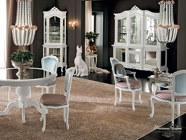 Vitrine aus massivem Holz Modenese Luxury Interiors 12102 Fabrik MODENESE GASTONE aus Italien. Foto №3