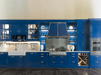 Küchenzeile aus massivem Holz Beth Martini Interiors Linear