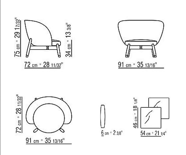 Ecksofa aus Leder mit weicher Rückenlehne FLEXFORM ERI Fabrik FLEXFORM aus Italien. Foto №7