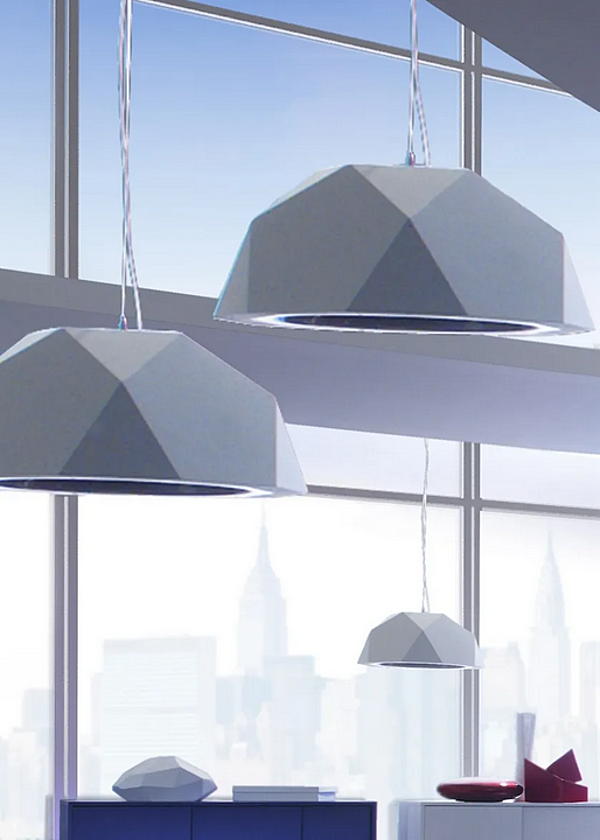 Hängelampe aus Aluminium Fabbian Crio Fabrik Fabbian aus Italien. Foto №14
