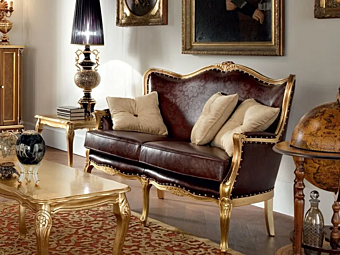 Zweisitzer Ledersofa Modenese Luxury Interiors 12425 Zweisitzer Ledersofa Modenese Luxury Interiors 12425 Fabrik MODENESE GASTONE aus Italien