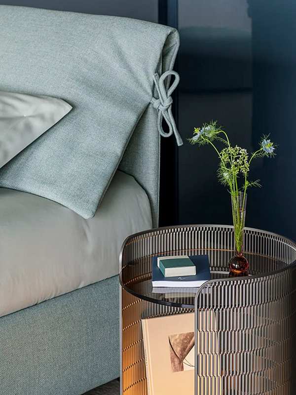 Einzelbett mit abnehmbarem Bezug Flou Nathalie Fabrik Flou aus Italien. Foto №3