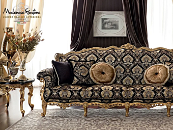 Vierplätziges Sofa aus Stoff Modenese Luxury Interiors 12414 Vierplätziges Sofa aus Stoff Modenese Luxury Interiors 12414 Fabrik MODENESE GASTONE aus Italien