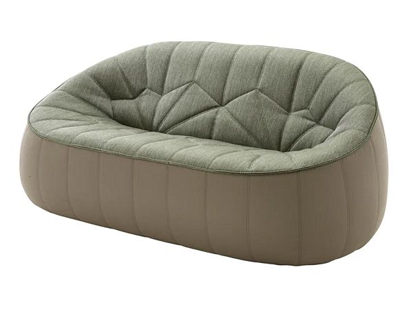 Zweisitzer Gartensofa mit Stoffbezug und Ottoman LIGNE ROSET 18221405-18221505 Fabrik LIGNE ROSET aus Italien. Foto №2