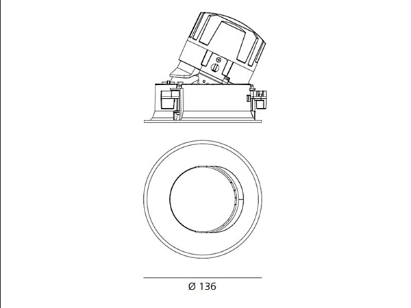 LED verstellbarer runder Aluminium Spot Alles Artemide Fabrik Artemide aus Italien. Foto №19