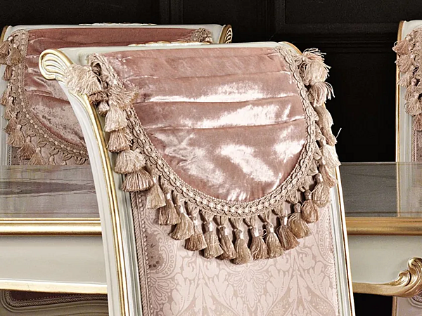 Polsterstuhl aus Stoff Modenese Luxury Interiors 11516 Fabrik MODENESE GASTONE aus Italien. Foto №3