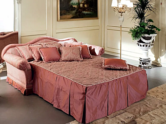 Zweisitzer Sofa mit Fußhocker Modenese Luxury Interiors 13406 Zweisitzer Sofa mit Fußhocker Modenese Luxury Interiors 13406 Fabrik MODENESE GASTONE aus Italien