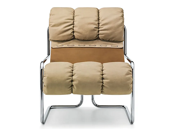 Lederarmchair mit Armlehnen I 4 Mariani Tucroma Fabrik i 4 Mariani aus Italien. Foto №13
