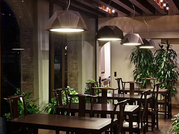 Hängelampe aus Aluminium Fabbian Crio Fabrik Fabbian aus Italien. Foto №32