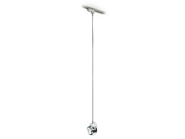 Chromierter Tracklight in Beluga-Farbe Fabbian Fabrik Fabbian aus Italien. Foto №1