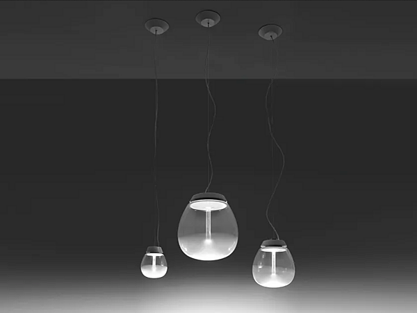 LED Pendelleuchte aus geblasenem Glas Empatia Artemide Fabrik Artemide aus Italien. Foto №4