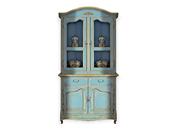 Hochschrank aus massivem Holz mit Türen und Schubladen Interiors Italia PR201 Fabrik Interiors Italia aus Italien