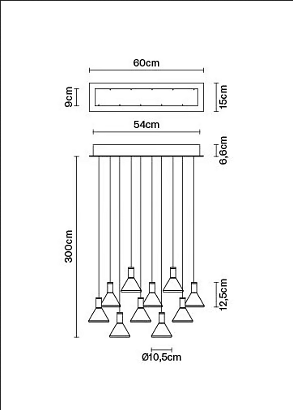 LED Pendelleuchte aus Borosilikatglas Multispot Polair Fabbian Fabrik Fabbian aus Italien. Foto №8