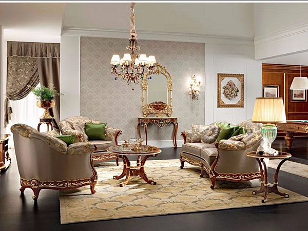 Runder Holztisch aus Massivholz Modenese Luxury Interiors 13655 Fabrik MODENESE GASTONE aus Italien. Foto №3