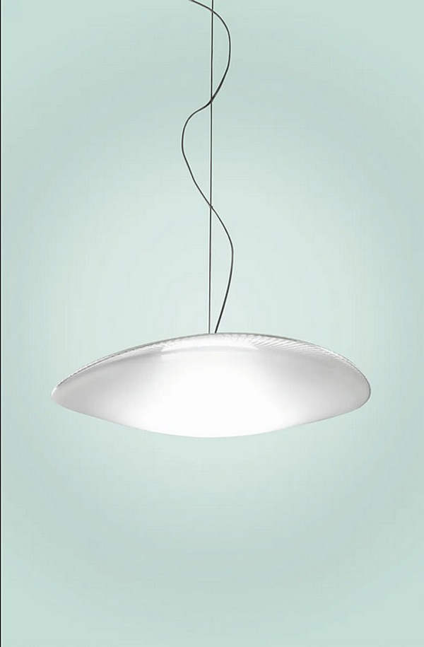 LED Pendelleuchte aus geblasenem Glas Fabbian Loop Fabrik Fabbian aus Italien. Foto №11