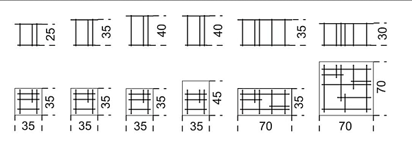 Quadratischer Glastisch Tetris von Gallotti&Radice Fabrik Gallotti & Radice aus Italien. Foto №5