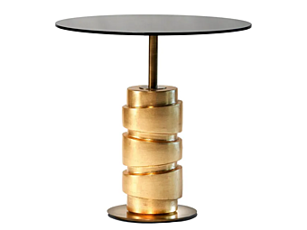 Runder Glastisch mit hoher Seite MARIONI CYL 02136T