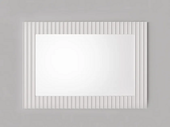 Rechteckiger Holzspiegel mit Faltenwurf Park Avenue PKRPLISSE Fabrik Park Avenue aus Italien