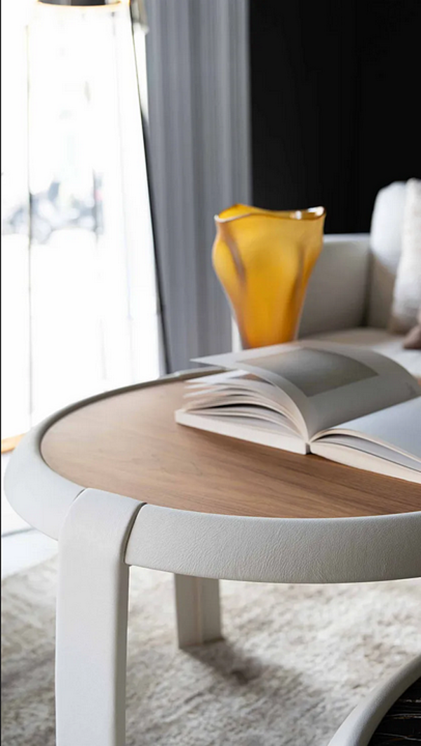 Runder niedriger Couchtisch aus Marmor Capital Collection Omega OME.TB Fabrik Capital Collection aus Italien. Foto №5