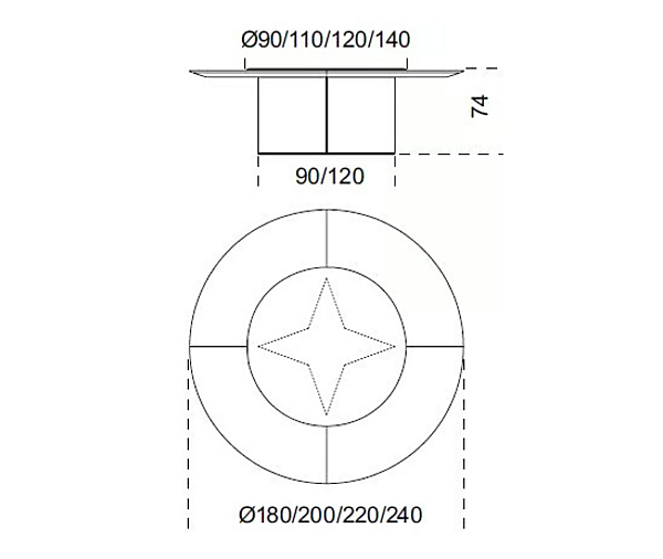 Runder Marmortisch mit Lazy Susan Gallotti&Radice YOL SECT Fabrik Gallotti & Radice aus Italien. Foto №2