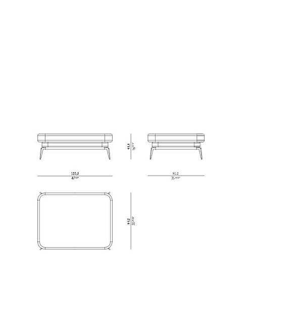 Poof ROSSATO RHC-05 Fabrik ROSSATO aus Italien. Foto №2