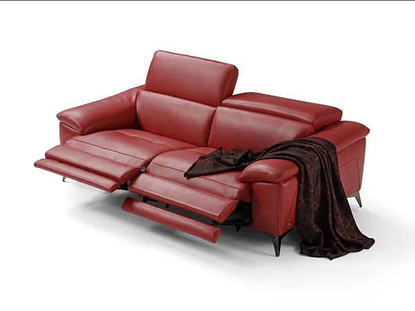 Drei-Sitzer Relaxsofa aus Leder mit elektrischer Funktion Egoitaliano Martine Fabrik Egoitaliano aus Italien. Foto №1