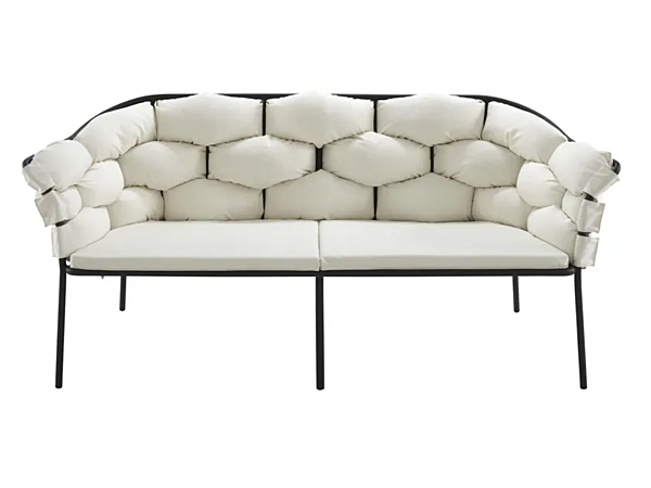 Zweisitzer Gartensofa aus Stoff mit weicher Rückenlehne LIGNE ROSET SERPENTINE 10262096-10262097 Fabrik LIGNE ROSET aus Italien. Foto №1