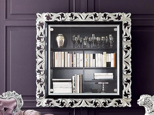 Wandmontierte Holzbibliothek 13130 Modenese Luxury Interiors Fabrik MODENESE GASTONE aus Italien. Foto №1