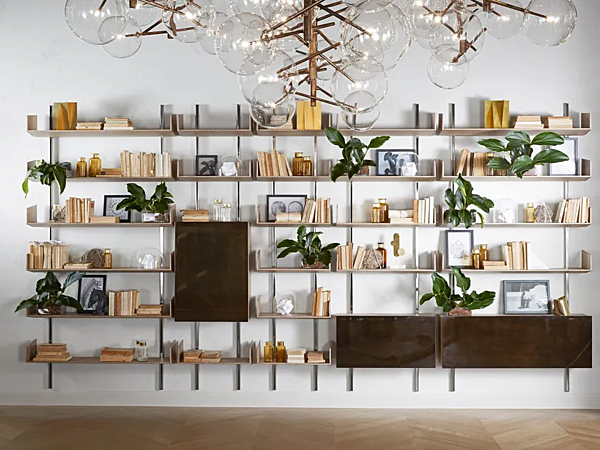 Wandmontierte modulare Holzbuchregal Brera Gallotti&Radice Fabrik Gallotti & Radice aus Italien. Foto №2