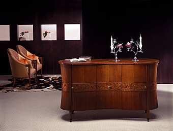 Zebrano Sideboard aus Holz CARPANELLI Godet Fabrik CARPANELLI aus Italien