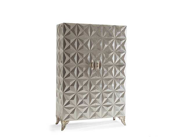 Aufbewahrungsschränkchen für das Badezimmer mit Türen aus Silberblatt Bizzotto Italia Diamond 548 Fabrik Bizzotto Italia aus Italien. Foto №4