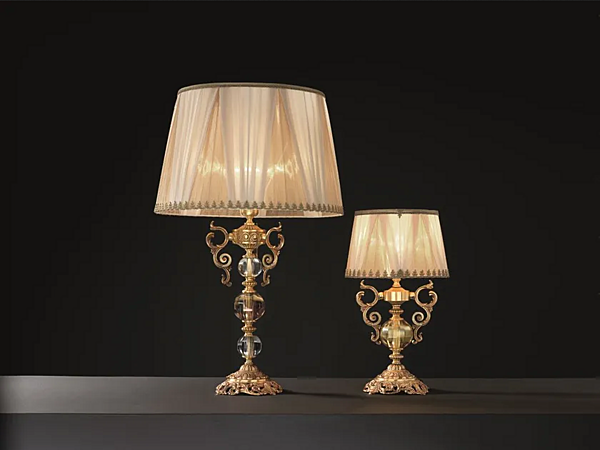 Tischlampe aus Metall Lyra Euroluce Lampadari LG1 LP1 Fabrik EUROLUCE LAMPADARi aus Italien. Foto №1