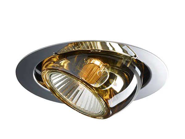 Verstellbares Kristall- und Stahl-Spotlight in Beluga-Farbe Fabbian Fabrik Fabbian aus Italien. Foto №3