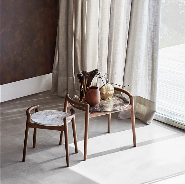 Runder Couchtisch aus Holz FLEXFORM Ascanio Fabrik FLEXFORM aus Italien. Foto №3