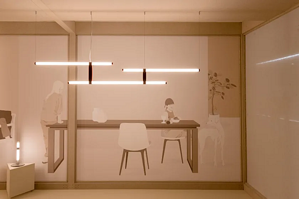 Pendelleuchte aus Borosilikatglas LED AXOLIGHT Paralela Fabrik Axolight aus Italien. Foto №5