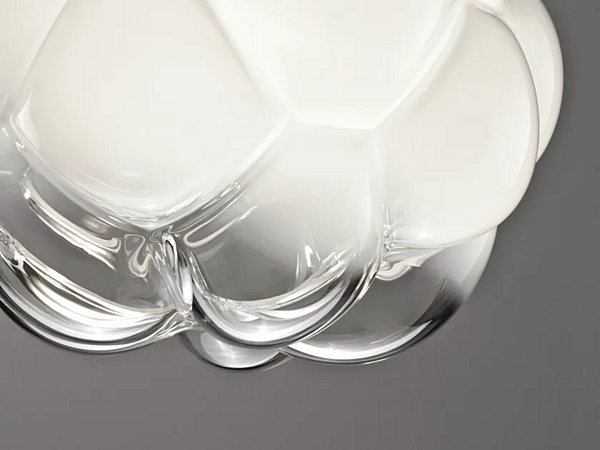 Glas Deckenleuchte Wolkenfabrik Fabbian F21 E01 71 Fabrik Fabbian aus Italien. Foto №5