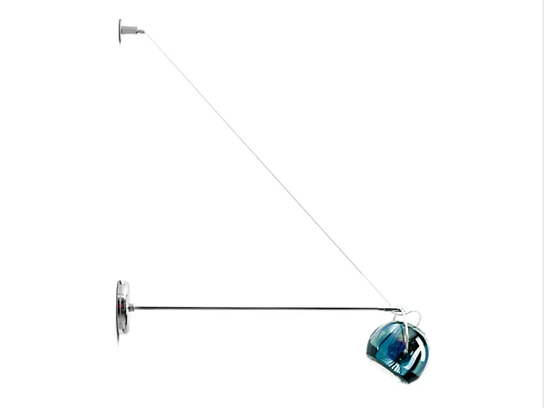 Verstellbare Wandlampe aus Metall Fabbian Beluga Farbe Fabrik Fabbian aus Italien. Foto №5