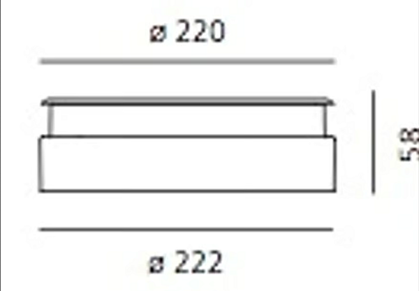 LED Einbaustrahler Aluminium Ego Artemide Fabrik Artemide aus Italien. Foto №14