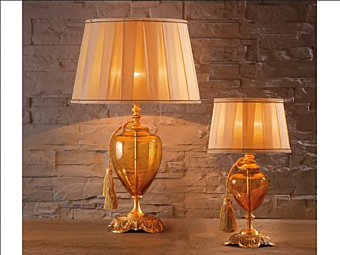 Tischlampe aus Glas und Metall Luigi XV Euroluce Lampadari LG1 LP1