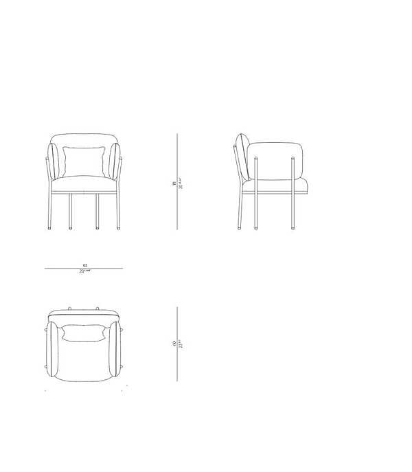 Sessel ROSSATO 11 PL-03 Fabrik ROSSATO aus Italien. Foto №8