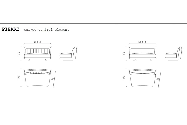 Ecksofa aus Stoff Pierre CPRN HOMOOD Fabrik CPRN HOMOOD aus Italien. Foto №13