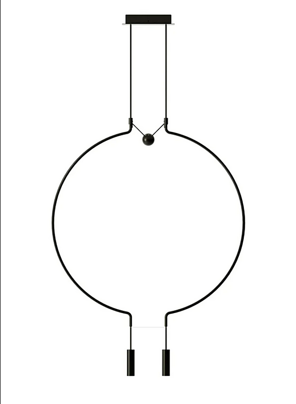 LED Pendelleuchte aus Metall AXOLIGHT Liaison Spliaix2 Fabrik Axolight aus Italien. Foto №2