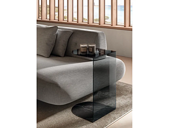 Glas Beistelltisch Tell LAGO Glas Beistelltisch Tell LAGO Fabrik LAGO aus Italien
