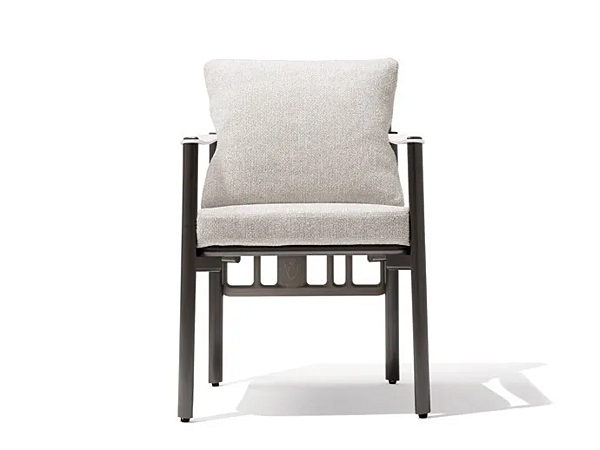 Gartenstuhl mit Armlehnen aus Stoff GIORGETTI Aldia 91070, 91071 Fabrik GIORGETTI aus Italien. Foto №2