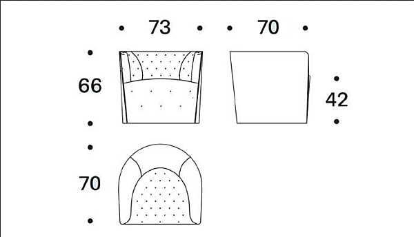 Polyurethan Armchair mit abnehmbarem Bezug und Armlehnen Saba Amelie Fabrik SABA aus Italien. Foto №7
